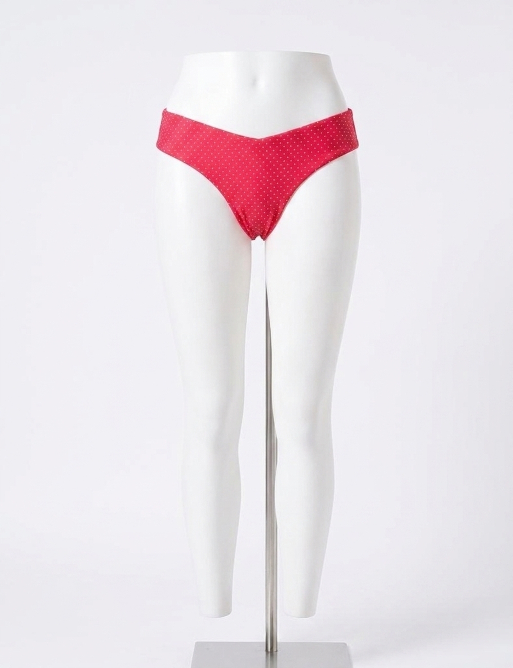 NEW COMMANDO women's printed low rise thong in pink polka dot